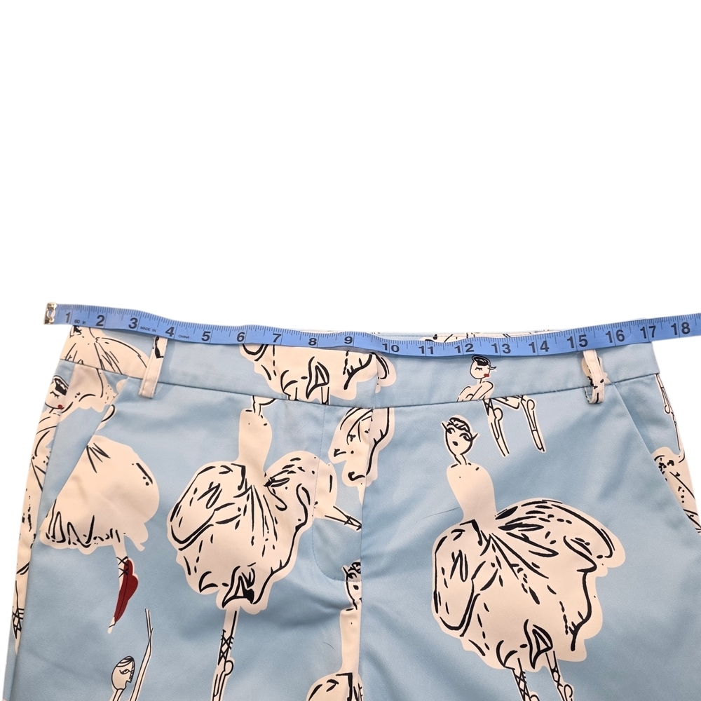 OVI Light Blue Illustrated Ballerina Print Pants – Size M - Picture 8 of 13